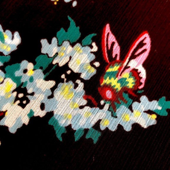 J.CREW Smocked-waist dress botanical bees print S - Picture 6 of 10